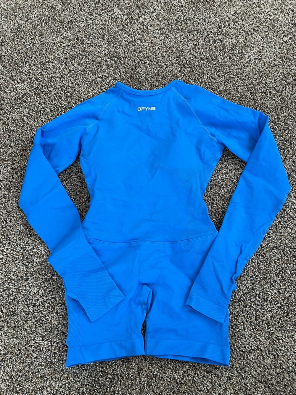 DFYNE impact a long sleeve one piece, electric blue